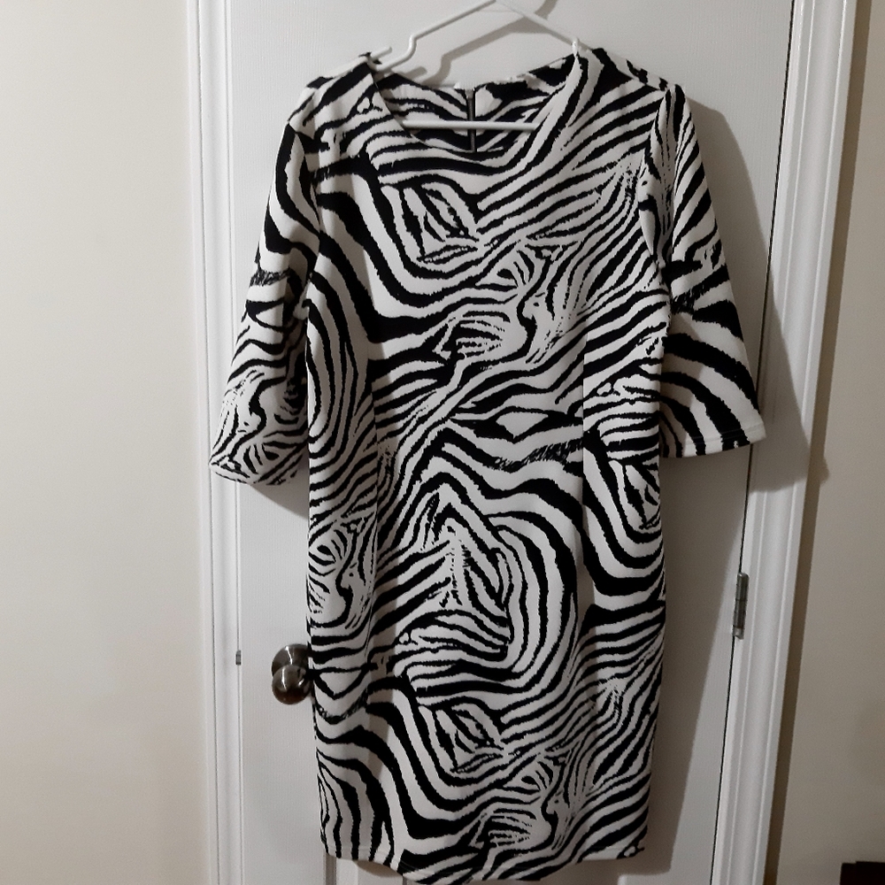 Zebra Print Women's Dress. Size L